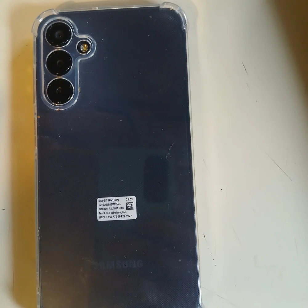 Smartphone with Clear Case - Black